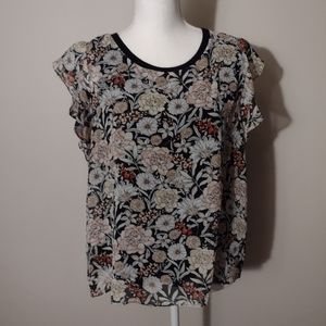 Philosophy Republic Clothing Petite Floral Shirt